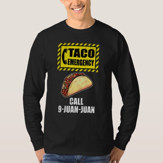Cinco De Mayo Festival Taco Noodoproep 9 Juan T-shirt (Voorkant)
