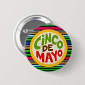 Cinco de Mayo Fiesta Celebration Ronde Button 5,7 Cm (Voorkant /achterkant)