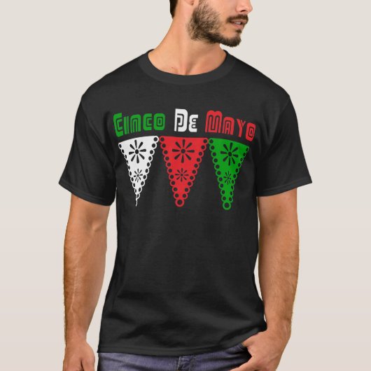 Cinco de Mayo Fiesta Celebration Tee Shirt (Voorkant)