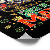 Cinco De Mayo Fiesta Design Viva Mexico Camisa 5 D Poster (Hoek)