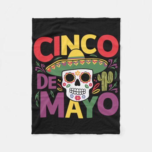 Cinco de Mayo Fiesta Fun Family Match 5 De Mayo Fleece Deken (Voorkant)