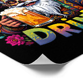 Cinco de Mayo Fiesta Grappig Mexicaans Cinco de Dr Poster (Hoek)