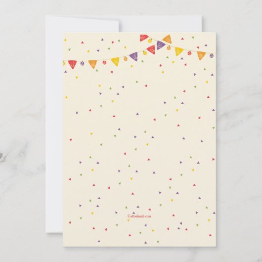 Cinco de Mayo Fiesta Invitation Kaart (Achterkant)