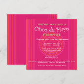 Cinco de Mayo/Fiesta Invitation Kaart (Voorkant / Achterkant)
