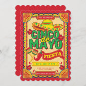 Cinco de Mayo Fiesta Invitation Kaart (Voorkant / Achterkant)