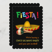 Cinco de Mayo Fiesta Kaart (Voorkant / Achterkant)