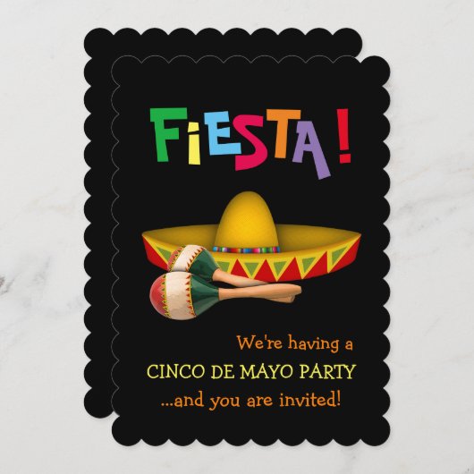 Cinco de Mayo Fiesta Kaart (Voorkant / Achterkant)