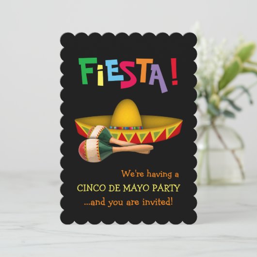 Cinco de Mayo Fiesta Kaart (Staand voorkant)