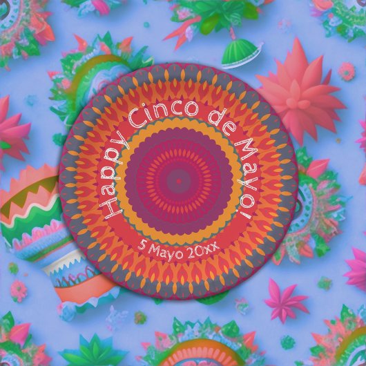 Cinco de Mayo Fiesta Kaleidoscope Papieren Bordje