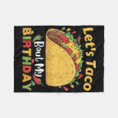 Cinco de Mayo Fiesta_ Laat Taco mijn verjaardag vi Fleece Deken (Voorkant (Horizontaal))