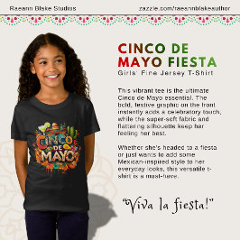 Cinco de Mayo Fiesta Meisjes Fijne Jersey T-Shirt