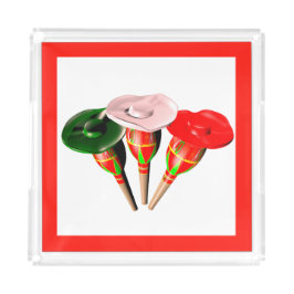 Cinco de mayo, fiesta mexican acryl dienblad