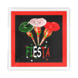 Cinco de mayo, fiesta mexican acryl dienblad