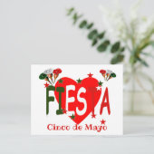 Cinco de mayo, fiesta mexican briefkaart (Staand voorkant)