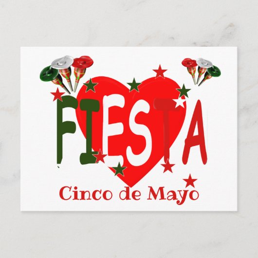 Cinco de mayo, fiesta mexican briefkaart (Voorkant)
