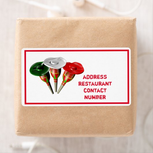 Cinco de mayo, fiesta mexican gepersonaliseerd etiket (Insitu)