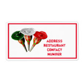 Cinco de mayo, fiesta mexican gepersonaliseerd etiket (Voorkant)