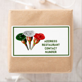 Cinco de mayo, fiesta mexican gepersonaliseerd lab etiket