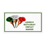 Cinco de mayo, fiesta mexican gepersonaliseerd lab etiket (Voorkant)