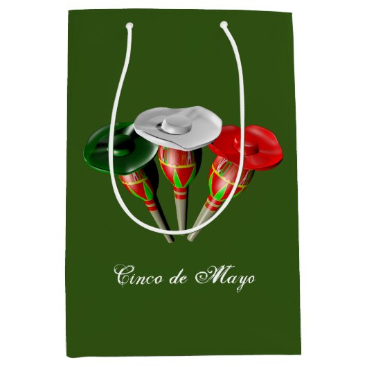 Cinco de mayo, fiesta mexican, gepersonaliseerd medium cadeauzakje (Voorkant)