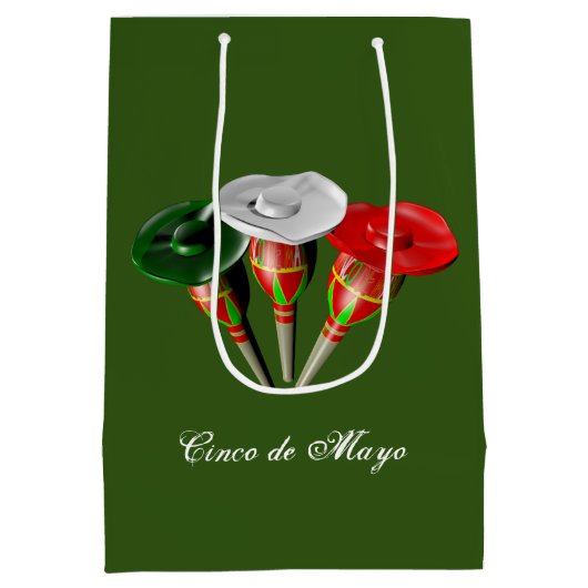 Cinco de mayo, fiesta mexican, gepersonaliseerd medium cadeauzakje (Achterkant)