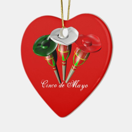 Cinco de mayo, fiesta mexican keramisch ornament (Links)