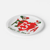 Cinco de mayo, fiesta mexican papieren bordje (Gekanteld)