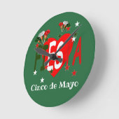 Cinco de mayo, fiesta mexican ronde klok (Hoek)