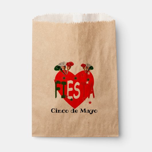 Cinco de mayo, fiesta mexican-tas bedankzakje (Voorkant)