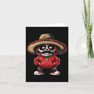 Cinco de Mayo Fiesta Mexico Skeleton Party Somber Kaart
