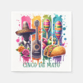 Cinco de Mayo Fiesta Paper Napkins Servet (Voorkant)