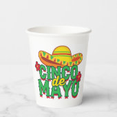 Cinco de Mayo Fiesta Papieren Bekers (Achterkant)