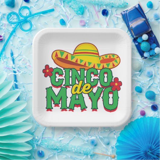 Cinco de Mayo Fiesta Papieren Bordje (Feest)