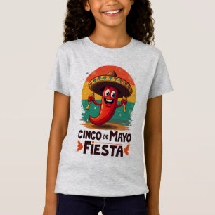 Cinco de Mayo Fiesta – pittig en leuk Mexicaans fe T-shirt