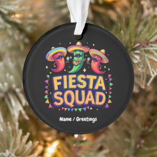 Cinco de Mayo Fiesta Squad Familie Mexicaanse Part Ornament