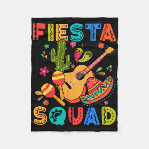 Cinco de Mayo Fiesta Squad Family Matching Group A Fleece Deken