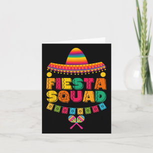 Cinco de Mayo Fiesta Squad Family Matching Group A Kaart
