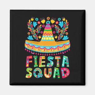 Cinco de Mayo Fiesta Squad Family Matching Group A Magneet