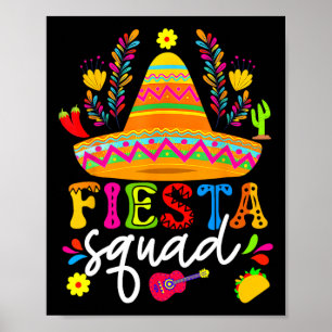 Cinco de Mayo Fiesta Squad Family Matching Group A Poster