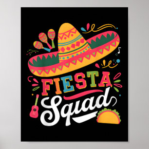 Cinco de Mayo Fiesta Squad Family Matching Group A Poster