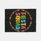 Cinco de Mayo Fiesta Squad Grappig Let's Fiesta Me Fleece Deken (Voorkant (Horizontaal))