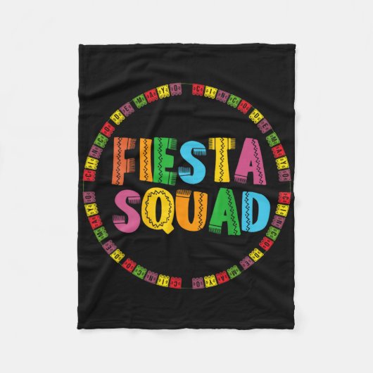 Cinco de Mayo Fiesta Squad Grappig Let's Fiesta Me Fleece Deken (Voorkant)