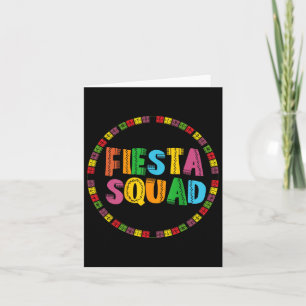 Cinco de Mayo Fiesta Squad Grappig Let's Fiesta Me Kaart