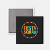 Cinco de Mayo Fiesta Squad Grappig Let's Fiesta Me Magneet (Voorkant / Achterkant)