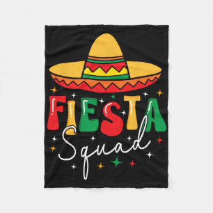 Cinco de Mayo Fiesta Squad Grappig Mexicaans Fiest Fleece Deken
