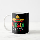 Cinco de Mayo Fiesta Squad Grappig Mexicaans Fiest Koffiemok (Links)