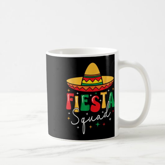 Cinco de Mayo Fiesta Squad Grappig Mexicaans Fiest Koffiemok (Rechts)