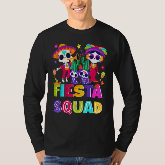 cinco de mayo fiesta squad let´s celebrate Mexican T-shirt (Voorkant)
