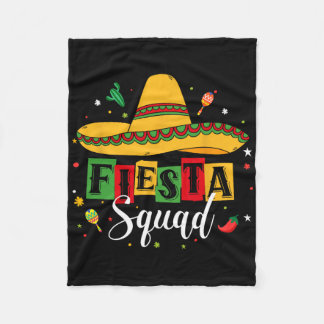 Cinco de Mayo Fiesta Squad Mexican Party Cinco de Fleece Deken