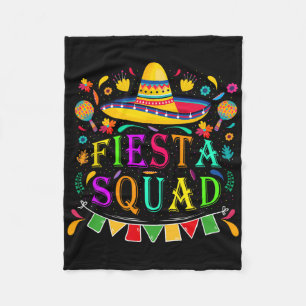 Cinco de Mayo Fiesta Squad Mexican Party Cinco de Fleece Deken